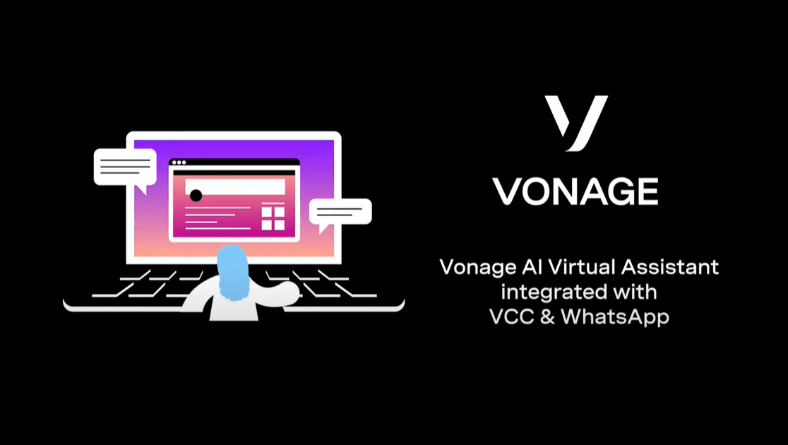 cover slide for Vonage AI Virtual Assistant demo video
