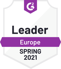 G2 Leader Europe Spring 2021 Award G2 Leader Europe Spring 2021 Award